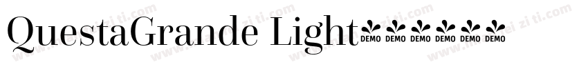 QuestaGrande Light字体转换